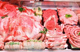 Particolare del banco della carne